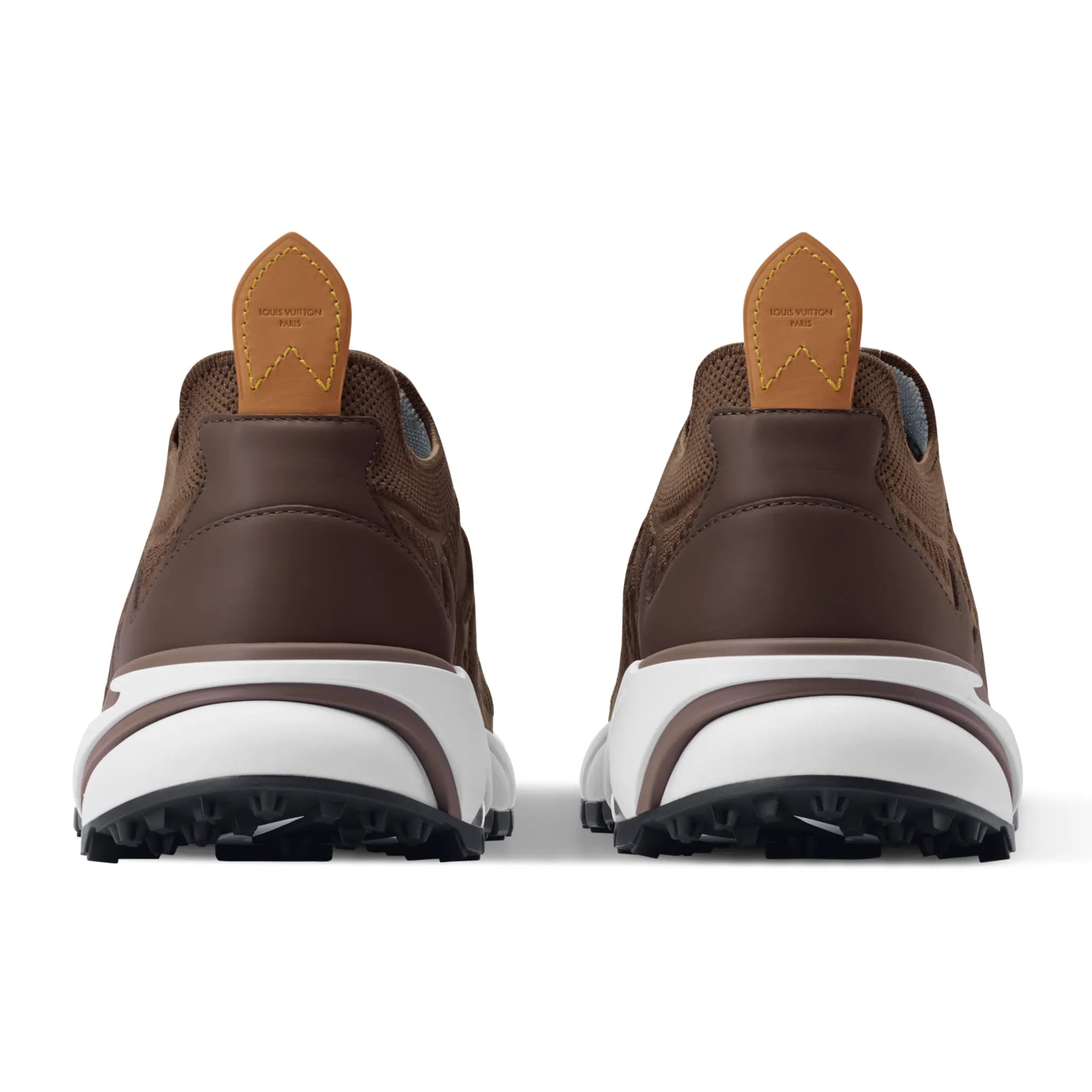 Back View of Louis Vuitton LV Runner Tatic Brown Sneaker NVPROD6360116V